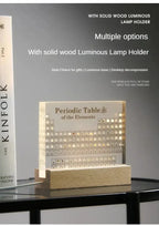 The Element Display — Illuminated Periodic Table with Embedded Samples