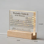 The Element Display — Illuminated Periodic Table with Embedded Samples